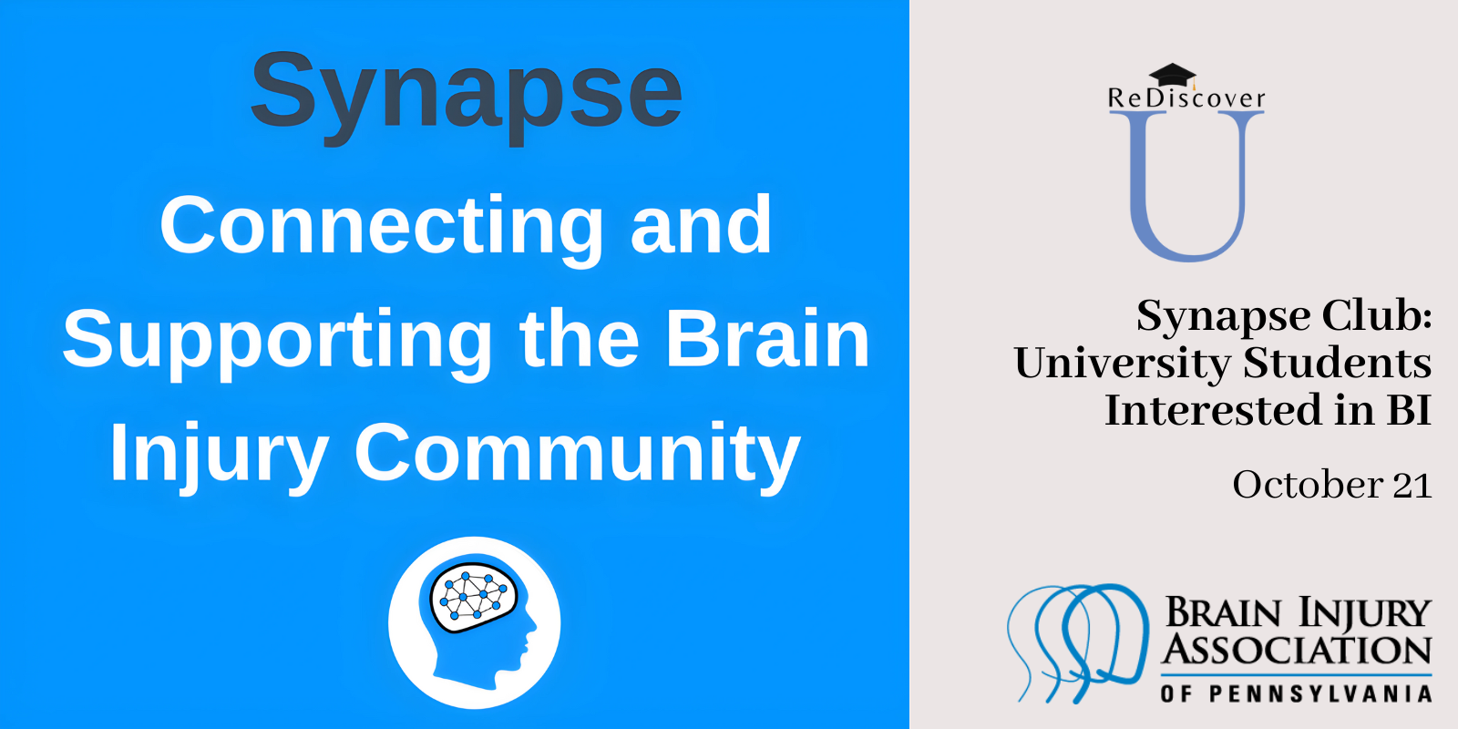 Synapse Club: University Students interested in Brain Injury, Oct 21, 2024